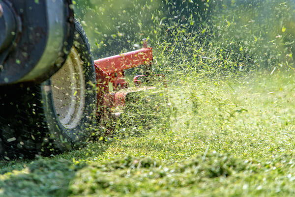 lawnmover at work